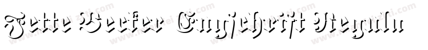 Fette Becker Engschrift Regular字体转换